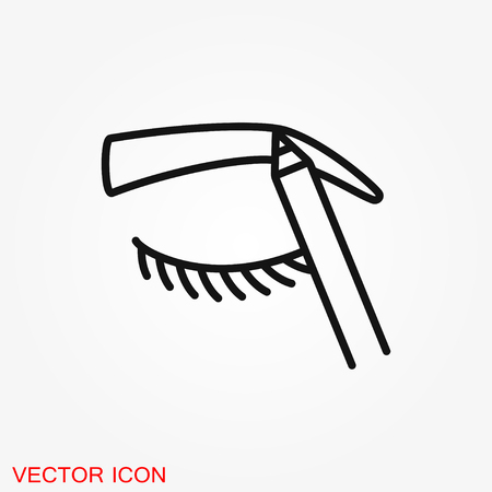 Eyebrow icon. Eyebrow tattoo. logo, illustration, vector sign symbol for designのイラスト素材