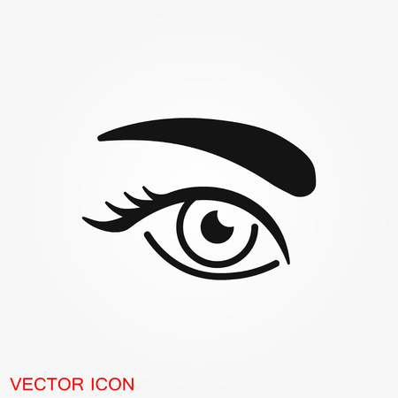 Eyebrow icon. Eyebrow tattoo. logo, illustration, vector sign symbol for designのイラスト素材