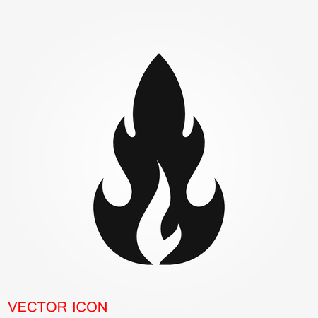 Fire icon logo, illustration, vector sign symbol for designのイラスト素材