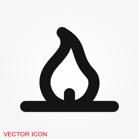 Fire icon logo, illustration, vector sign symbol for designのイラスト素材