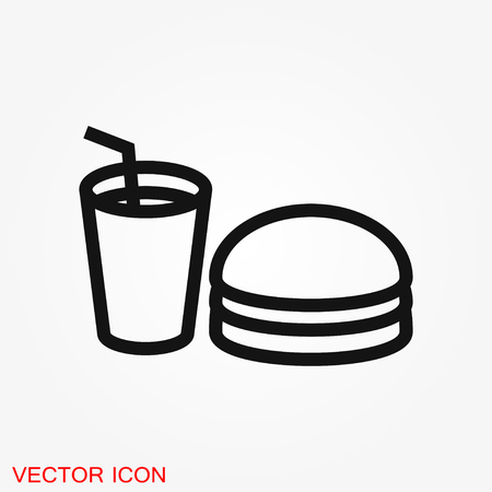 Food icon logo, illustration, vector sign symbol for designのイラスト素材