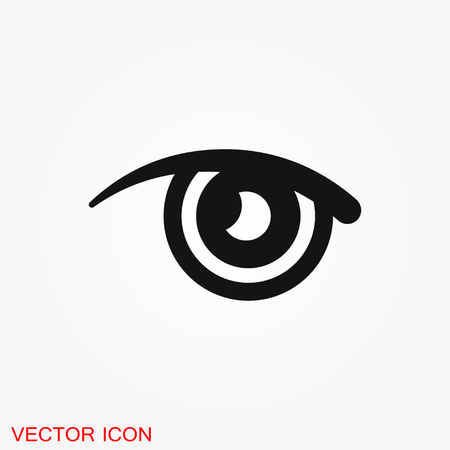 eye vector icon, vector best flat icon, logo, illustration, vector sign symbol for designのイラスト素材