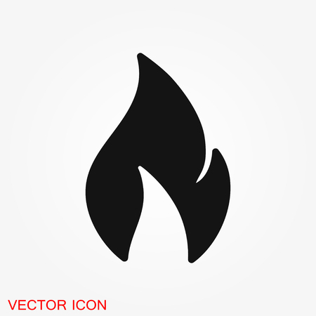 Fire icon logo, illustration, vector sign symbol for designのイラスト素材