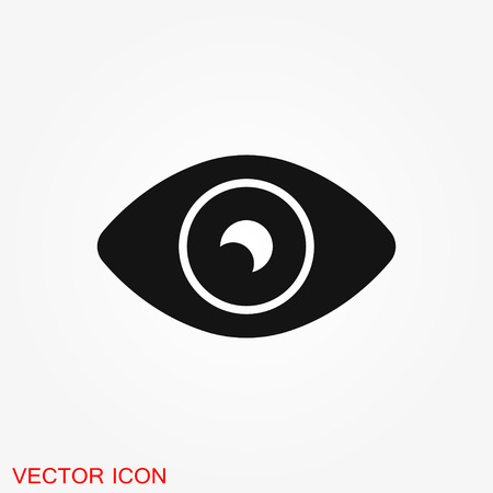 eye vector icon, vector best flat icon, logo, illustration, vector sign symbol for designのイラスト素材