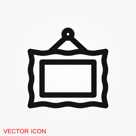 Frame icon vector, frame icon for web and app logo, illustration, vector sign symbol for designのイラスト素材