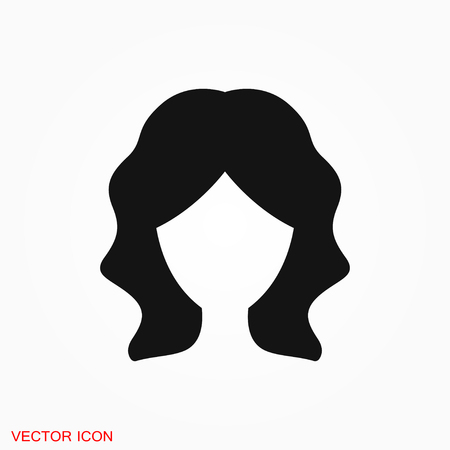 Hair salon icon logo, illustration, vector sign symbol for designのイラスト素材