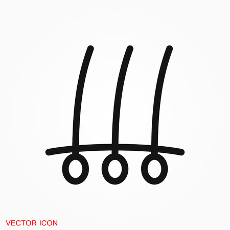 Hair salon icon logo, illustration, vector sign symbol for designのイラスト素材