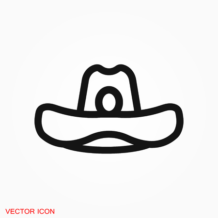 Hat icon logo, vector sign symbol for designのイラスト素材