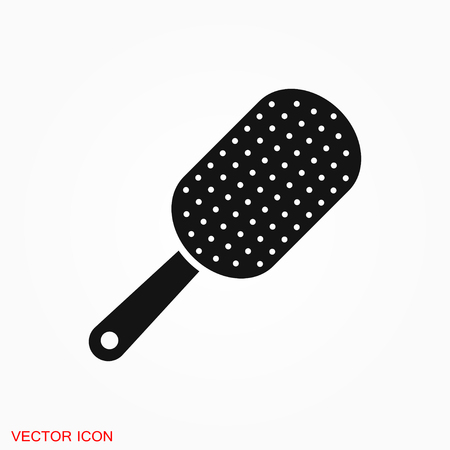 Hair brush logo, illustration, vector sign symbolのイラスト素材