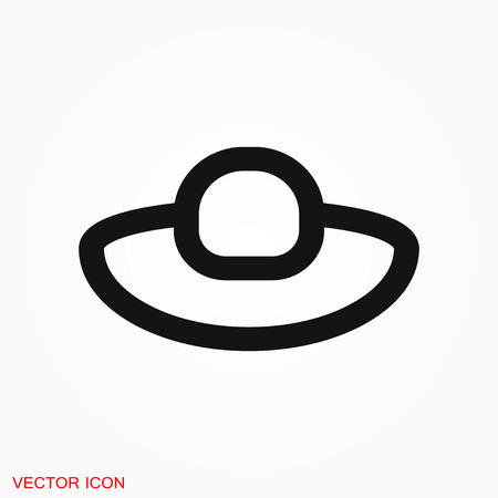 Hat icon logo, vector sign symbol for designのイラスト素材
