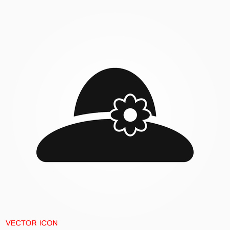 Hat icon logo, vector sign symbol for designのイラスト素材