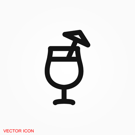 Juice icon logo, vector sign symbol for designのイラスト素材