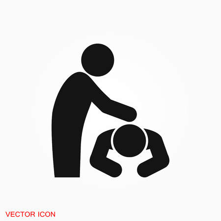 Massage Icon. spa vector illustration on white backgroundのイラスト素材