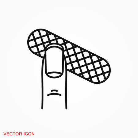 Manicure icon logo, vector sign symbol for designのイラスト素材