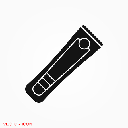 Nail clippers icon logo, vector sign symbol for designのイラスト素材