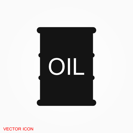 Oil drum container icon logo, vector sign symbol for designのイラスト素材