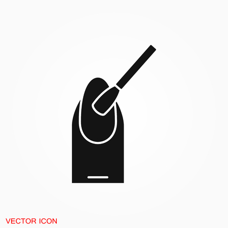 Nail icon logo, vector sign symbol for designのイラスト素材