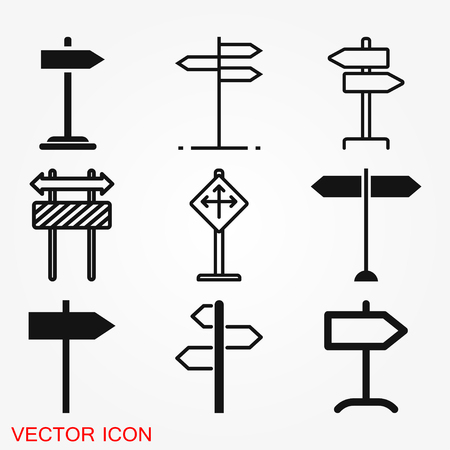 Signpost icon vector sign symbol for designのイラスト素材