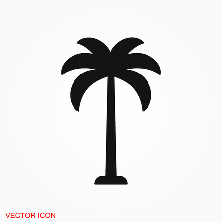 Coconut trees Icon vector sign symbolのイラスト素材