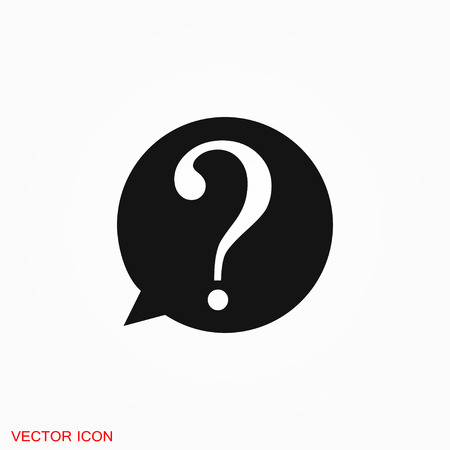 Information support, question mark icon vector sign symbolのイラスト素材