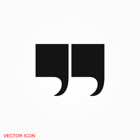 Quote icon vector sign symbolのイラスト素材