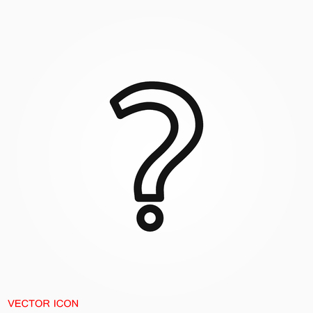 Information support, question mark icon vector sign symbolのイラスト素材