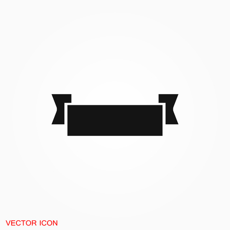 Ribbon icon vector sign symbolのイラスト素材