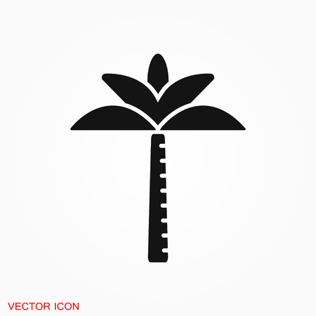 Coconut trees Icon vector sign symbolのイラスト素材