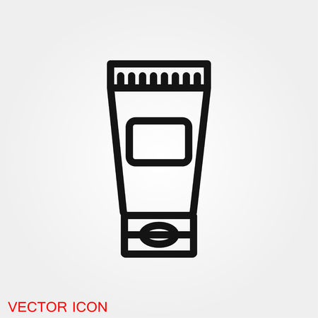 Tube container for cream icon vector sign symbolのイラスト素材