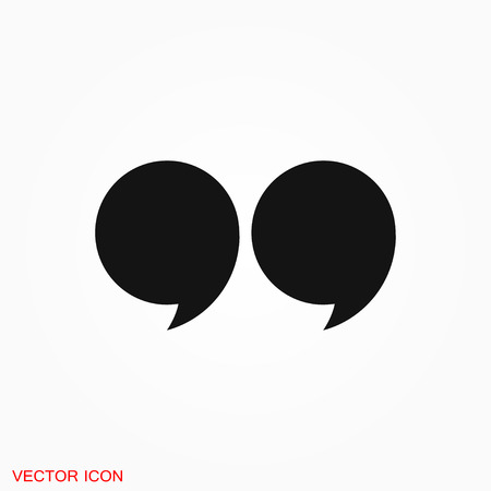 Quote icon vector sign symbolのイラスト素材
