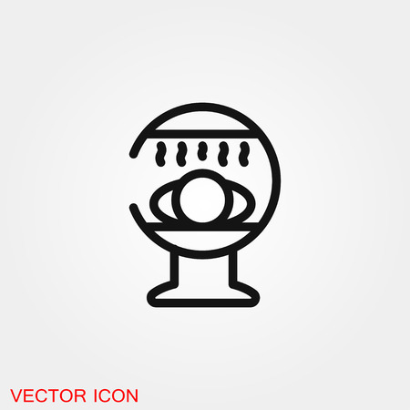 Solarium icon vector sign symbolのイラスト素材