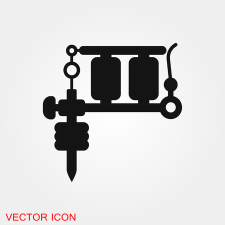 Tattoo Machine Icon vector sign symbolのイラスト素材