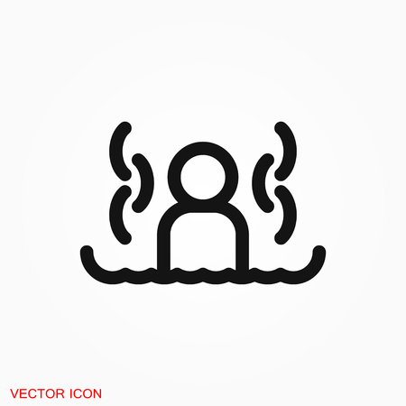Sauna icon vector sign symbolのイラスト素材