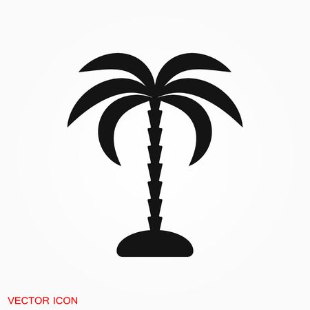 Coconut trees Icon vector sign symbolのイラスト素材