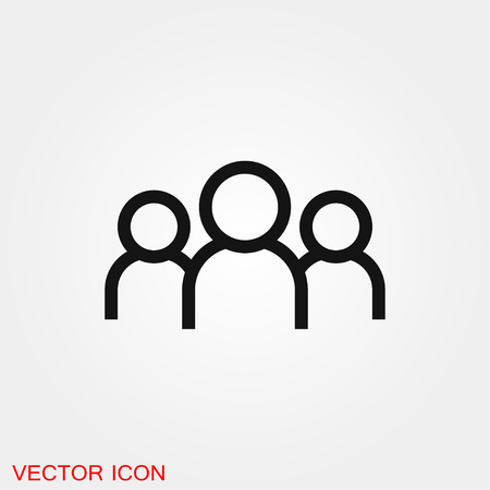 Team icon vector sign symbolのイラスト素材