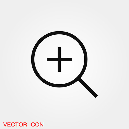 Zoom icon vector sign symbolのイラスト素材