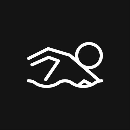 Swimming icon vector sign symbolのイラスト素材