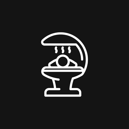 Solarium icon vector sign symbolのイラスト素材