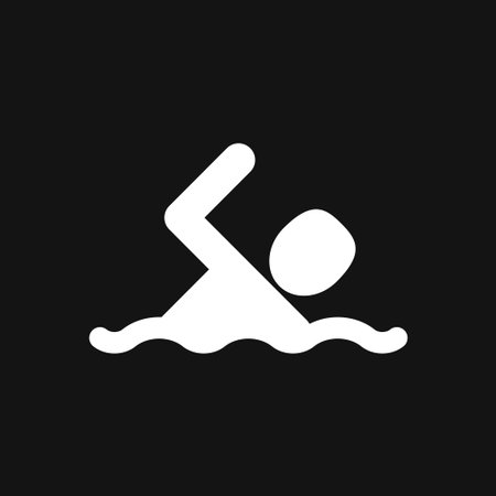 Swimming icon vector sign symbolのイラスト素材