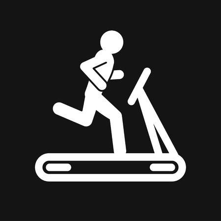 Treadmill icon vector sign symbolのイラスト素材