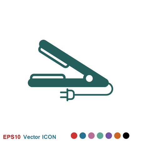 Hair straighten icon. Icons for mobile concept and webのイラスト素材