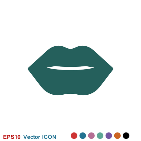 Lips icon, kiss icon logo, vector sign symbol for designのイラスト素材