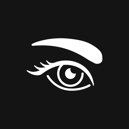 Eyebrow icon. Eyebrow tattoo. logo, illustration, vector sign symbol for designのイラスト素材
