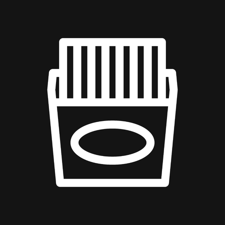 French fries icon. Vector concept illustration for design.のイラスト素材