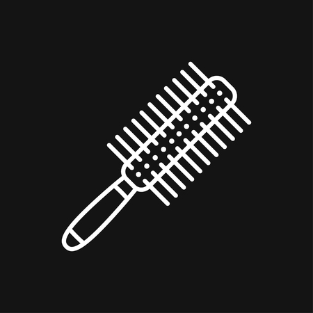 Hair brush logo, illustration, vector sign symbolのイラスト素材