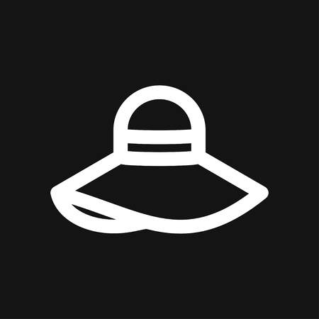 Hat icon logo, vector sign symbol for designのイラスト素材