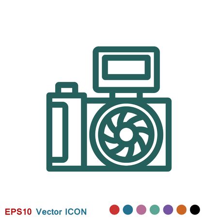 Camera Icon in trendy flat style isolated on backgroundのイラスト素材