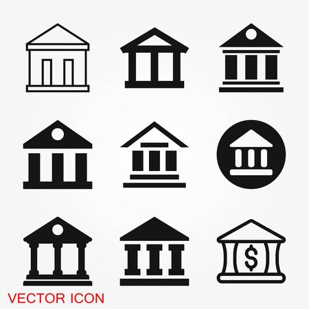 Bank icon design template. Vector EPS 10のイラスト素材