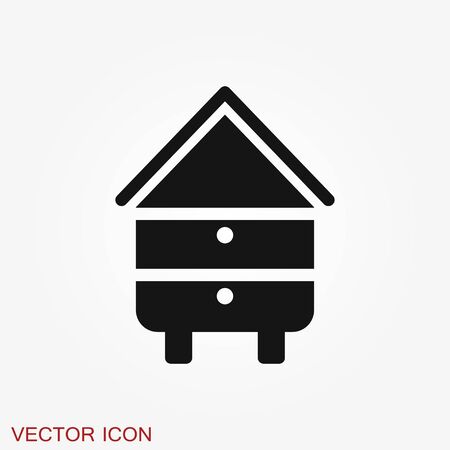 beehive vector icon. beehive sign on white background. beehive icon for web and appのイラスト素材