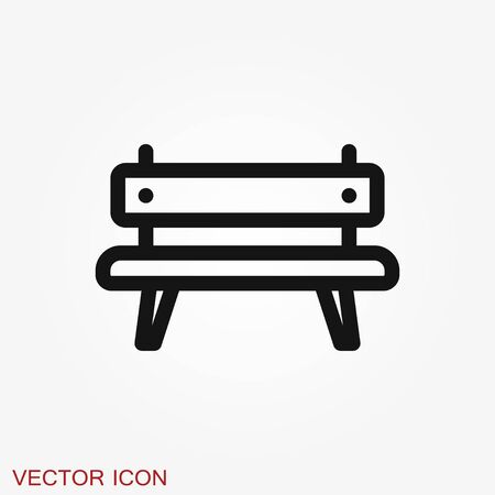 Work bench icon. Simple illustration of work bench vector icon isolated on backgroundのイラスト素材